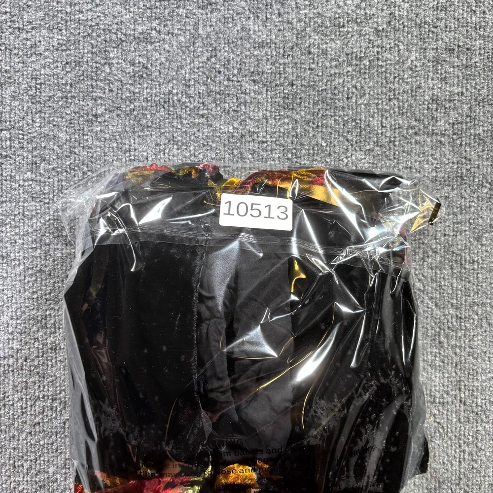 Free People Burnout Velvet Wrap Mini Dress Women Medium Black Floral Bell Sleeve - Picture 13 of 13